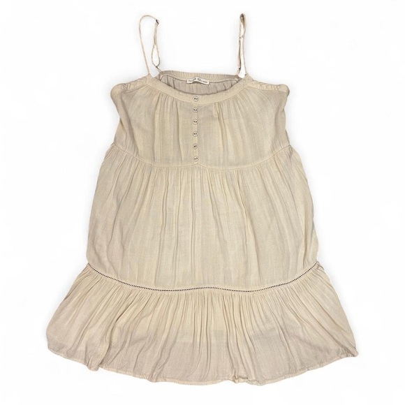 Cream Babydoll Tiered Summer Dress - Picture 1 of 4
